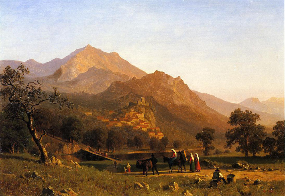 Albert Bierstadt Rocca de Secca 1858 oil painting reproduction