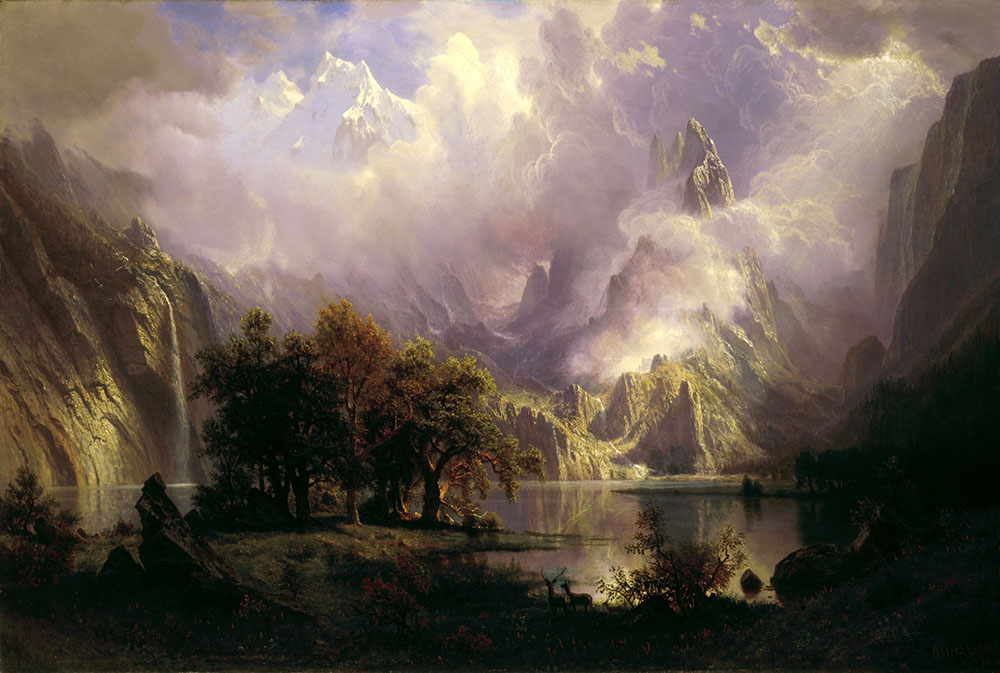 Albert Bierstadt Rocky Mountain Landscape, 1870 oil painting reproduction