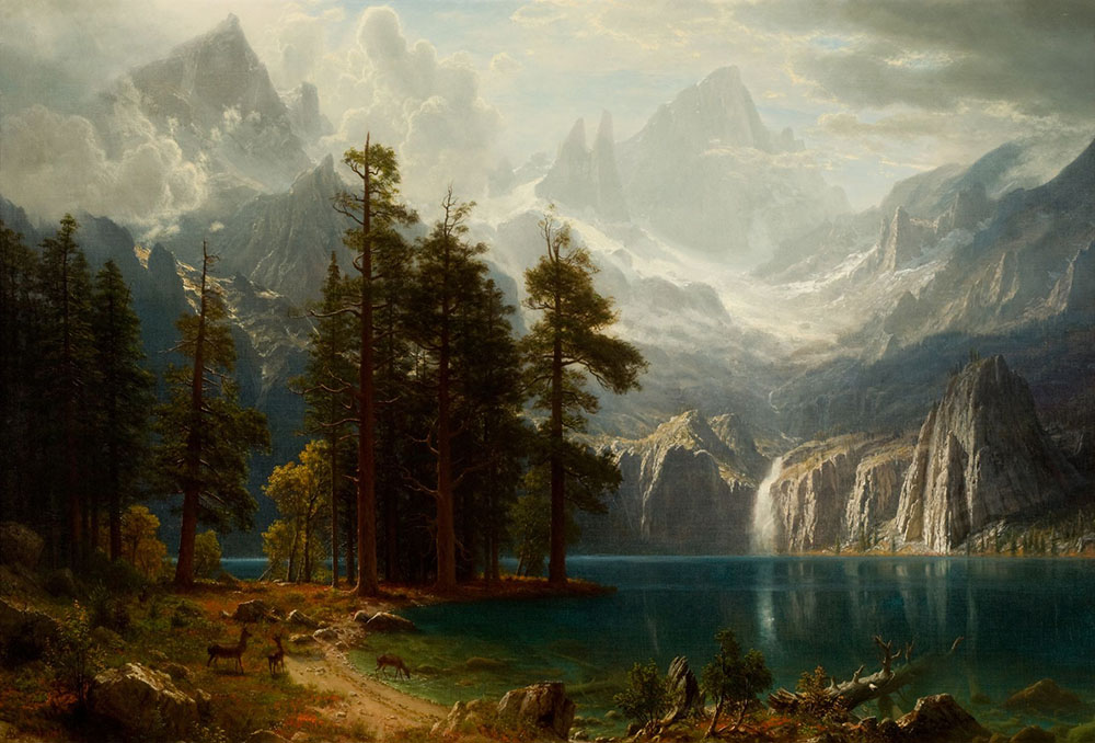 Albert Bierstadt Sierra Nevadacirca 1871 oil painting reproduction