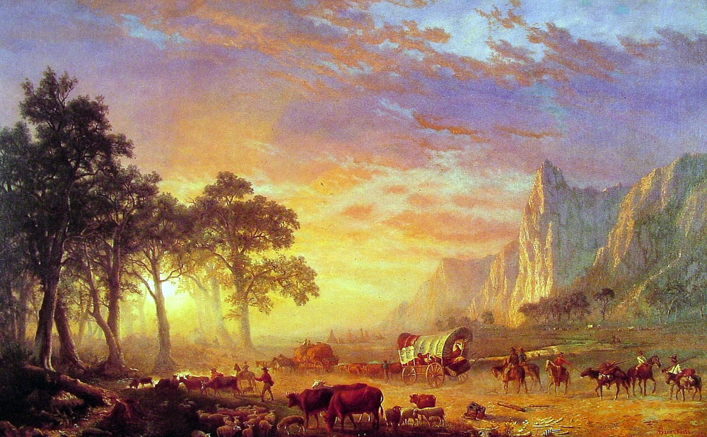 Albert Bierstadt The Oregon Trail oil painting reproduction