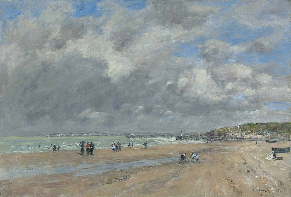 Eugene Boudin Deauville, the Beach, 1893 oil painting reproduction