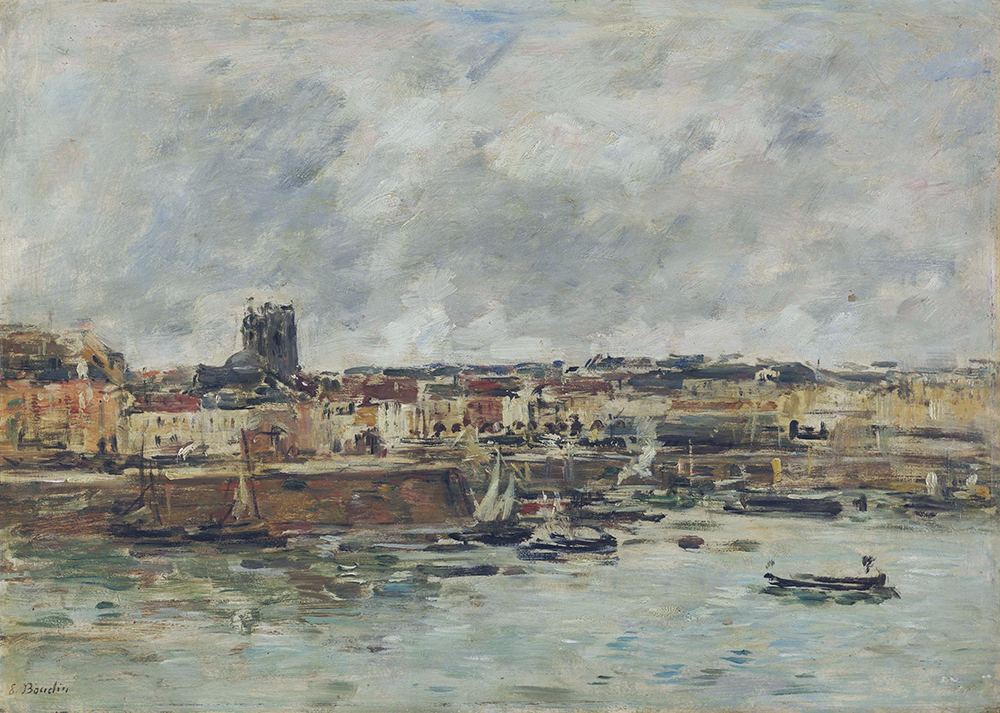 Eugene Boudin Dieppe, the Avant-Port, 1890-96 oil painting reproduction