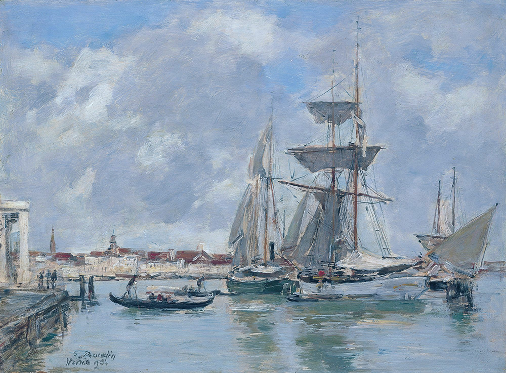 Eugene Boudin Venice, The Grand Canal, 1895 oil painting reproduction