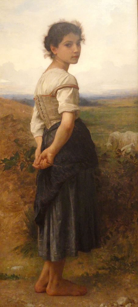 William-Adolphe Bouguereau The Young Shepherdess oil painting reproduction