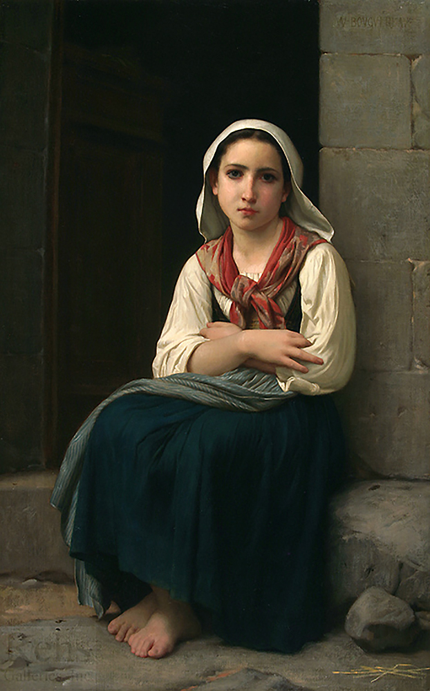 William-Adolphe Bouguereau Yvonnette, 1867 oil painting reproduction
