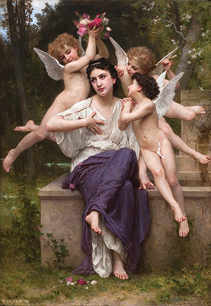 William-Adolphe Bouguereau A Dream of Spring oil painting reproduction