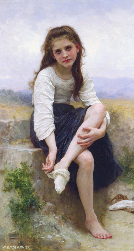 William-Adolphe Bouguereau Before The Bath (1900) oil painting reproduction