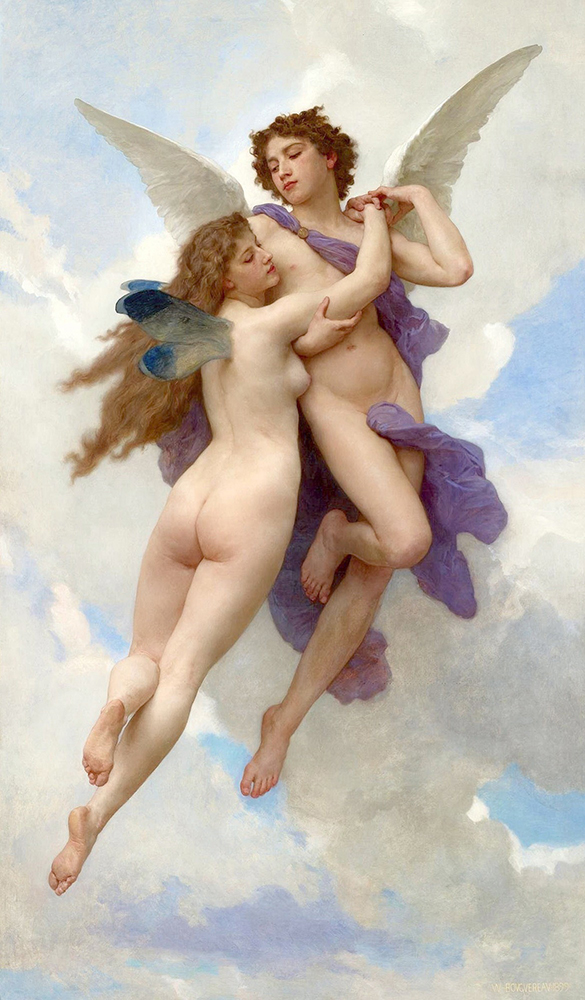 William-Adolphe Bouguereau L'Amour et Psych (1899) oil painting reproduction