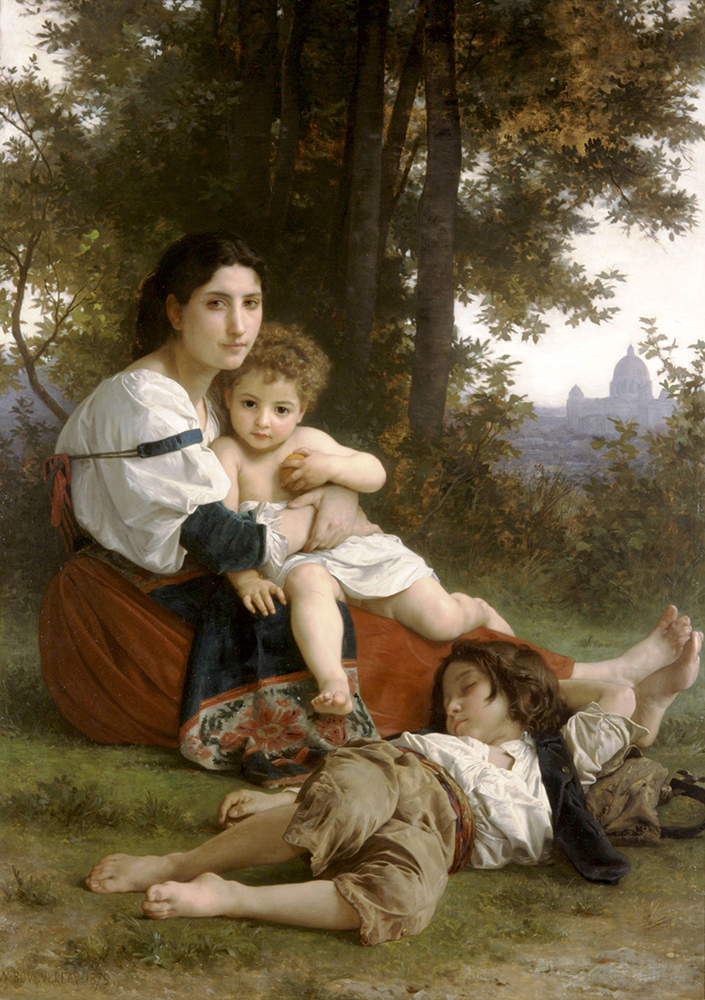 William-Adolphe Bouguereau Rest (1879) oil painting reproduction