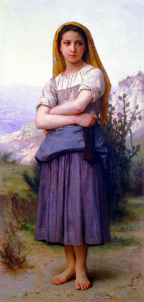 William-Adolphe Bouguereau Young Girl (1886) oil painting reproduction
