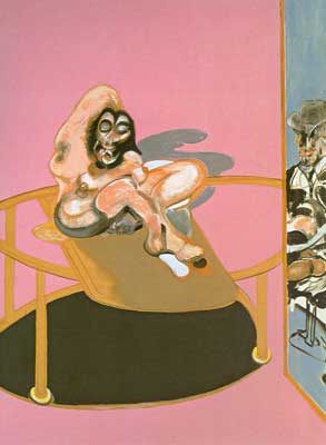 Francis Bacon Study of Nude with a Figure in a Mirror oil painting reproduction