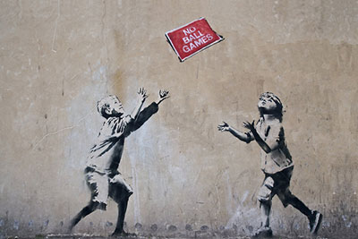 Banksy No Ball Games oil painting reproduction