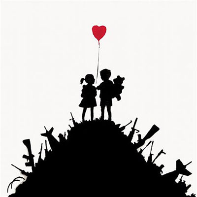 Banksy Kids on Guns Hill oil painting reproduction