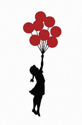 Banksy Flying Balloon Girl oil painting reproduction