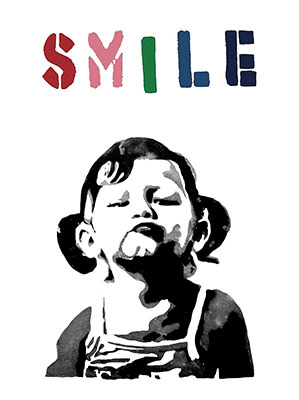 Banksy Smile oil painting reproduction