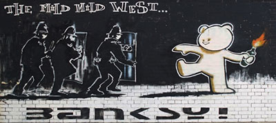 Banksy The Mild, Mild West oil painting reproduction