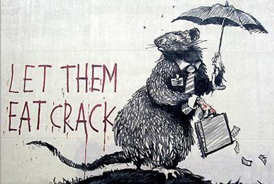 Banksy Let Them Eat Crack oil painting reproduction