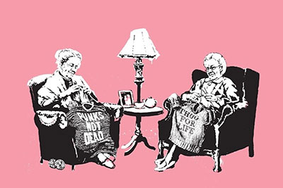 Banksy Grannies oil painting reproduction