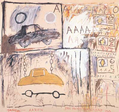 Jean-Michel Basquiat Cadillac Moon oil painting reproduction