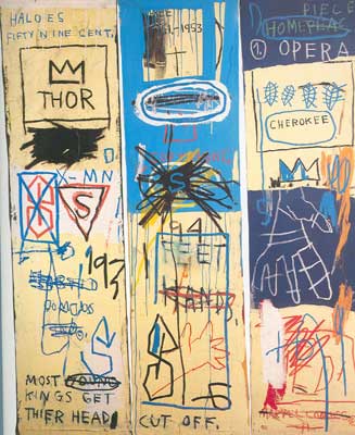 Jean-Michel Basquiat Charles the First (3 panels) oil painting reproduction