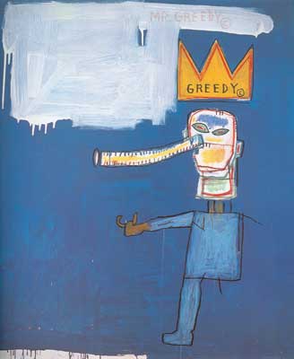 Jean-Michel Basquiat Mr Greedy oil painting reproduction