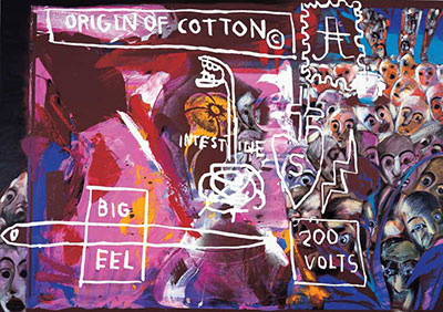 Jean-Michel Basquiat Origin of Cotton oil painting reproduction