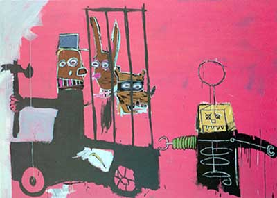 Jean-Michel Basquiat Molasses oil painting reproduction