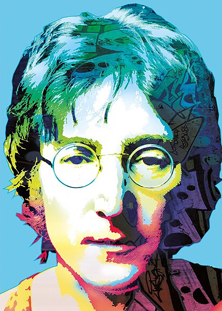 Pop and Rock Portraits - Rock - John Lennon 2 painting for sale Beatles9