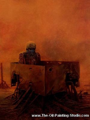 Zdzislaw Beksinski  oil painting reproduction