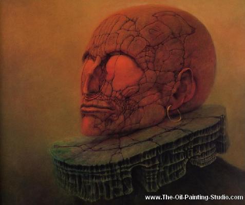 Zdzislaw Beksinski  oil painting reproduction