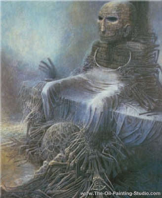 Zdzislaw Beksinski Stone Man oil painting reproduction