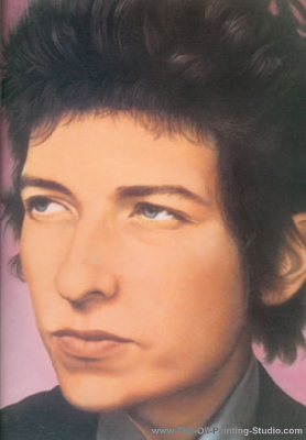 Pop and Rock Portraits - Rock - Bob Dylan painting for sale Bob1