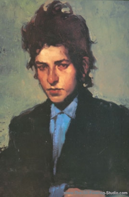 Pop and Rock Portraits - Rock - Bob Dylan painting for sale Bob2