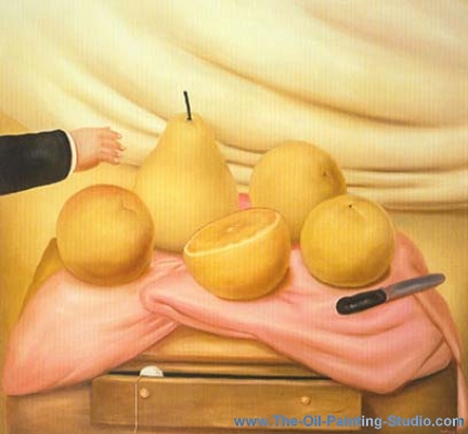 Fernando Botero Still Life with Fruits oil painting reproduction