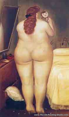 Fernando Botero The Toilet oil painting reproduction
