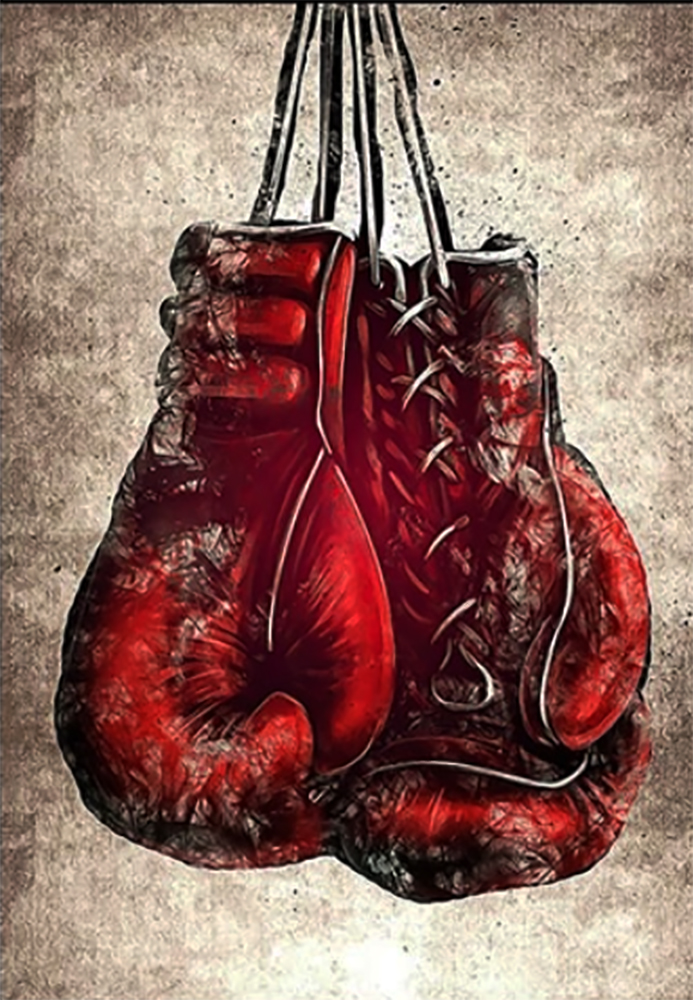 Sports Art - Boxing - Boxing Gloves painting for sale Box6