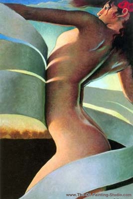 Modern Art - Nude - Salome painting for sale Bra1
