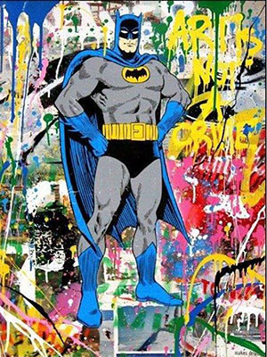 Mr. Brainwash Batman oil painting reproduction