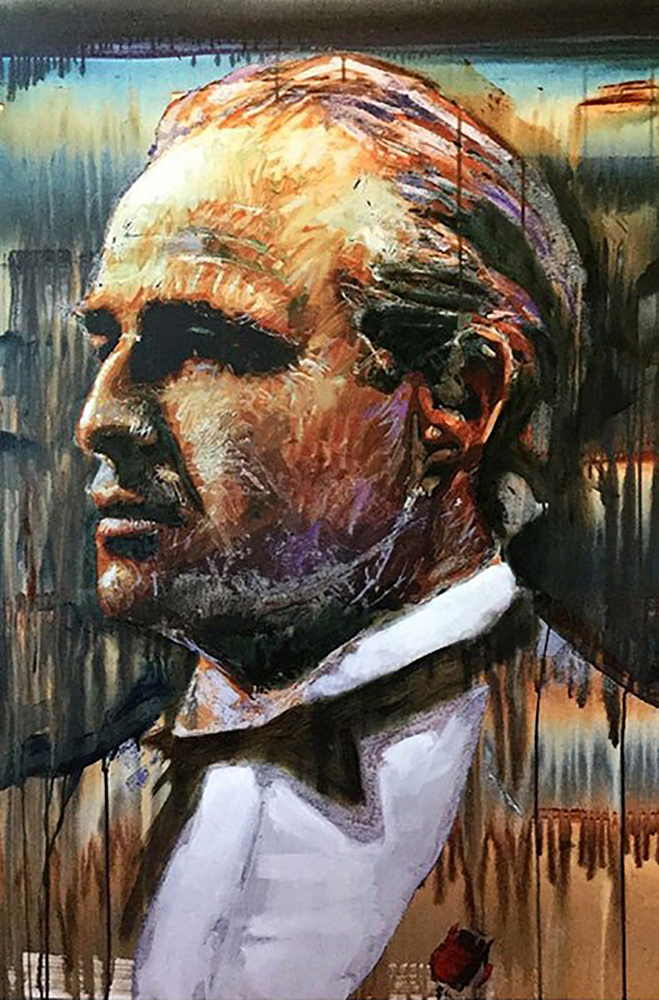  Movie Art - Movie Star Portraits - Brando 2 painting for sale Brando2