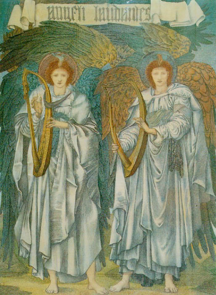 Edward Burne-Jones Angeli Laudantes oil painting reproduction