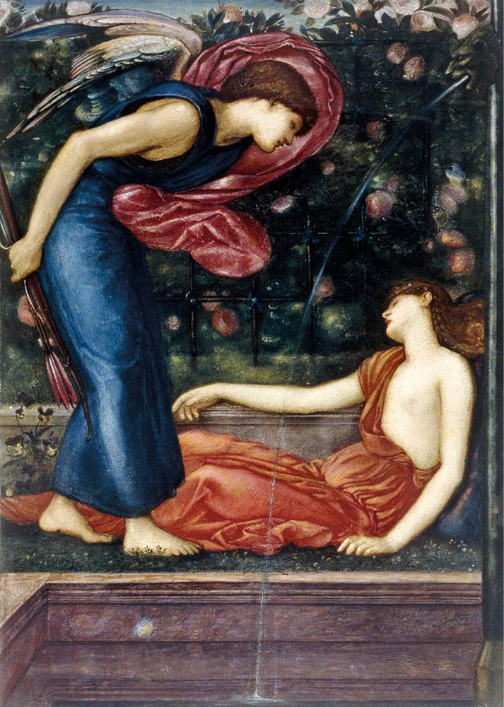 Edward Burne-Jones Cupid Finding Psyche Winged Cupid oil painting reproduction