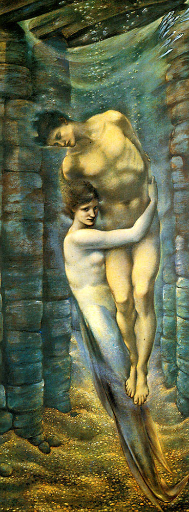 Edward Burne-Jones The Depths of the Sea, 1887 oil painting reproduction
