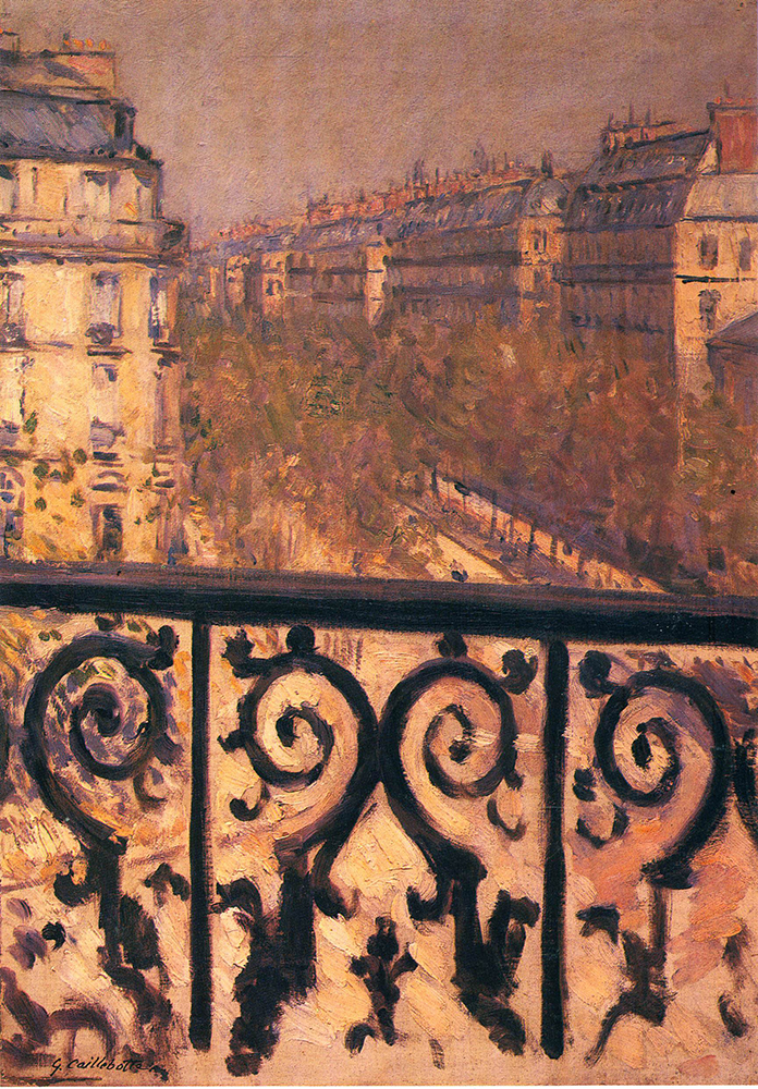 Gustave Caillebotte A Balcony in Paris - 1880  oil painting reproduction