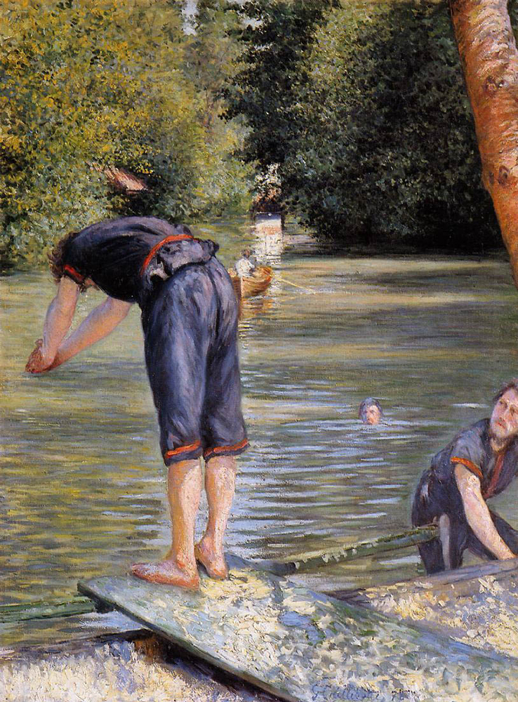 Gustave Caillebotte Bathers - 1878  oil painting reproduction