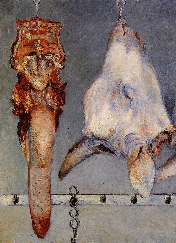 Gustave Caillebotte Calf's Head and Ox Tongue - 1882  oil painting reproduction