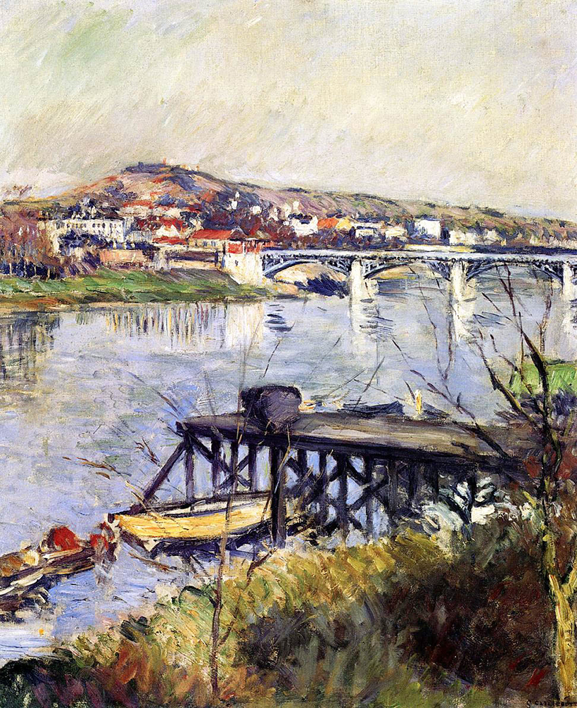 Gustave Caillebotte The Argenteuil Bridge - 1893  oil painting reproduction