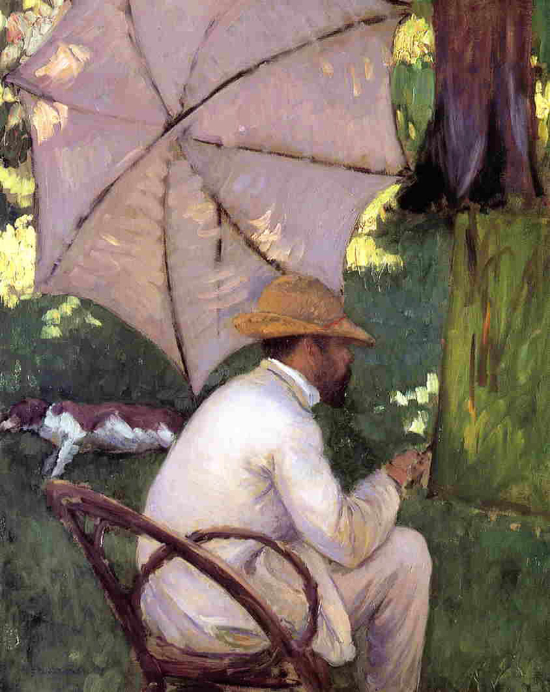 Gustave Caillebotte The Painter under His Parasol - 1878 oil painting reproduction