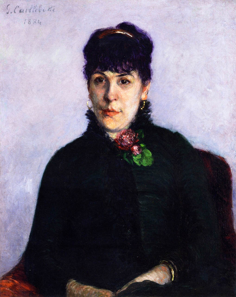 Gustave Caillebotte Woman with a Rose (1884)  oil painting reproduction