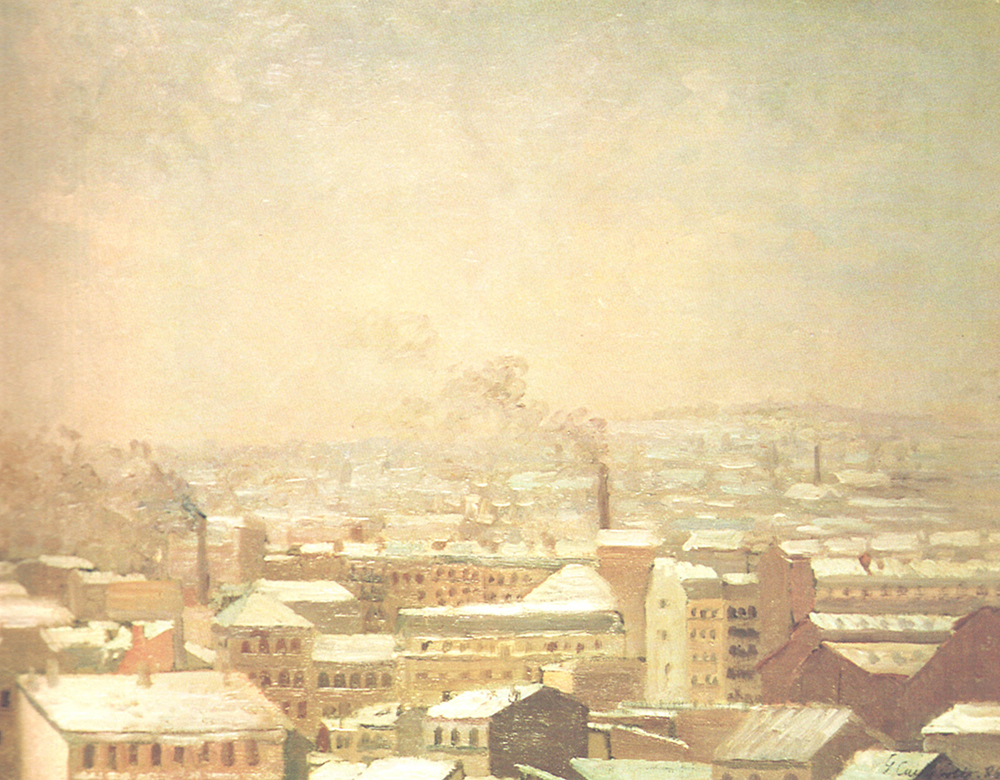 Gustave Caillebotte Paris sous la neige oil painting reproduction