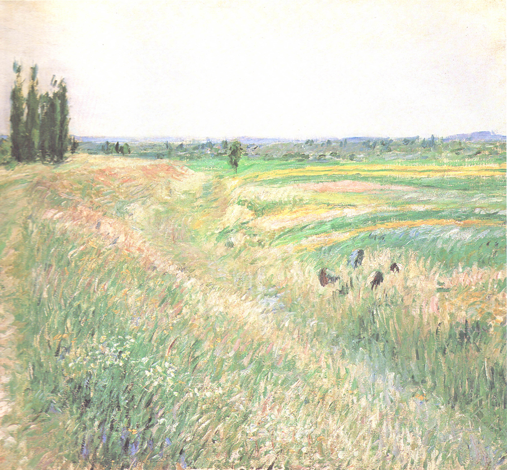 Gustave Caillebotte Champs jaunes a Gennevilliers oil painting reproduction